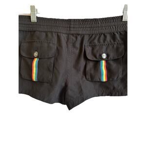 Roxy Y2K Women's Sz 9 Shorts Beach Retro Vintage Rainbow Pockets Swim Coverup